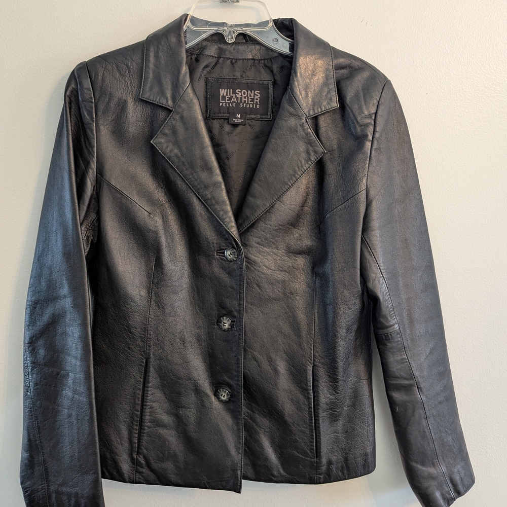 Wilsons Leather Black Jacket